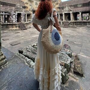 Elegant Cream Maxi Dress